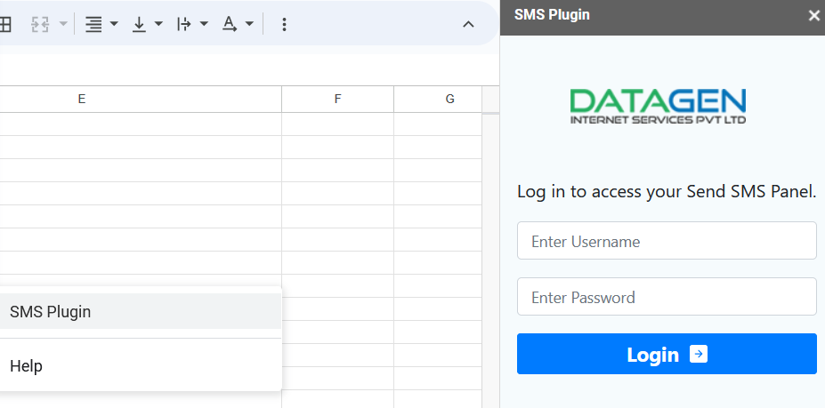 Send SMS from Excel plugin with Authkey' SMS Plugin